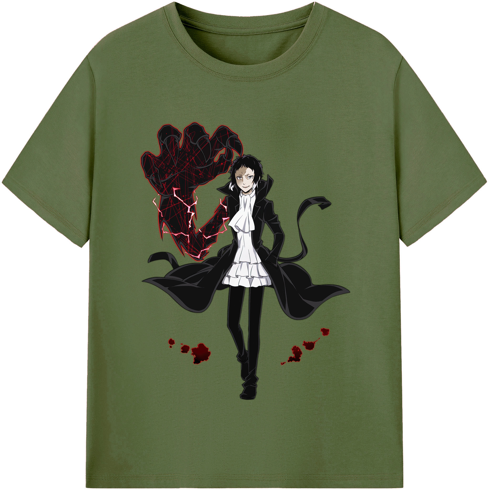 （画像用） 文豪ストレイドッグス Bungo Stray Dogs 綿100％半袖Tシャツ（フロントプリント）